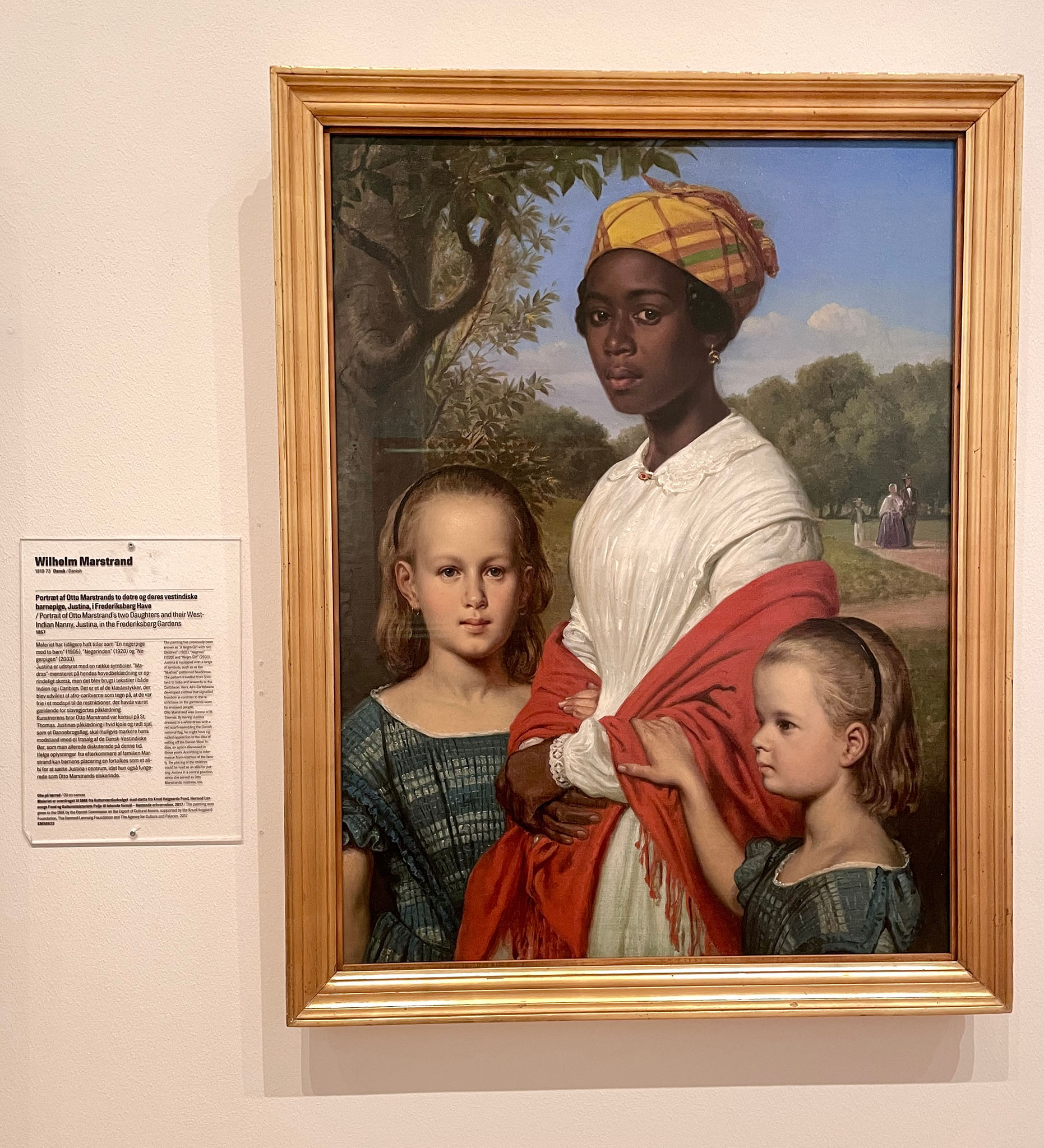 Portrait of Otto Marstrand’s Two Daughters and their West Indian Nanny, Justina